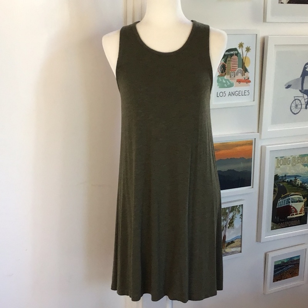 Madewell Sleeveless Racerback Tank Dress - Picture 2 of 16